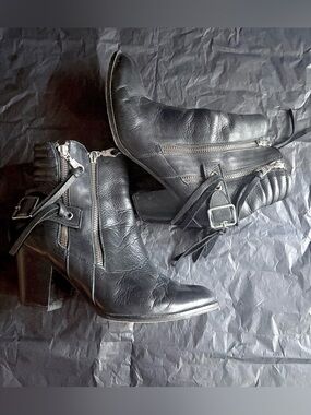 Rare Modern Vice Leather Ankle Boot